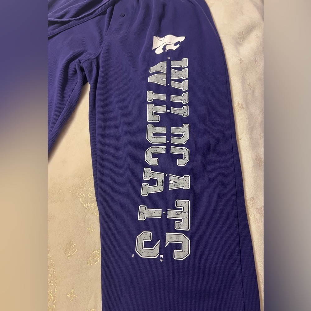 GUC Men’s KSTATE Wildcats Purple Straight Leg Sweatpants Large - Picture 2 of 7